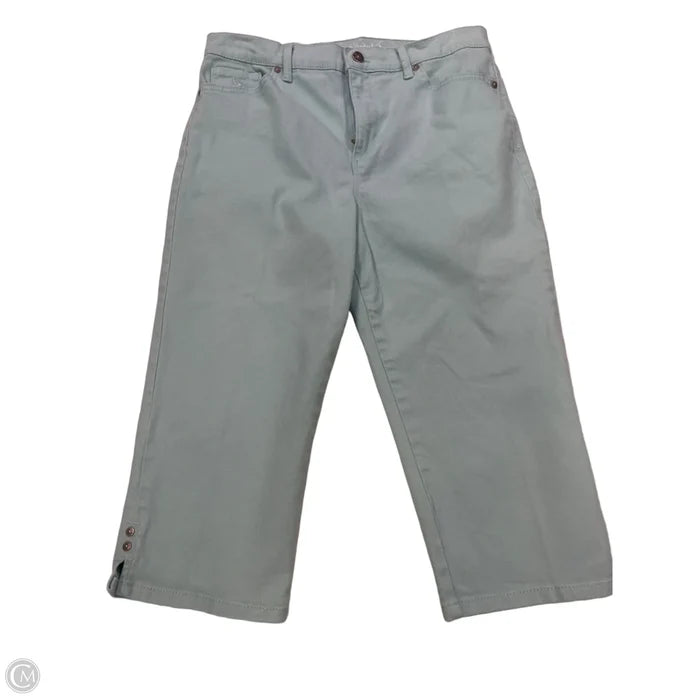 Capris By Gloria Vanderbilt In Green, Size: 12p