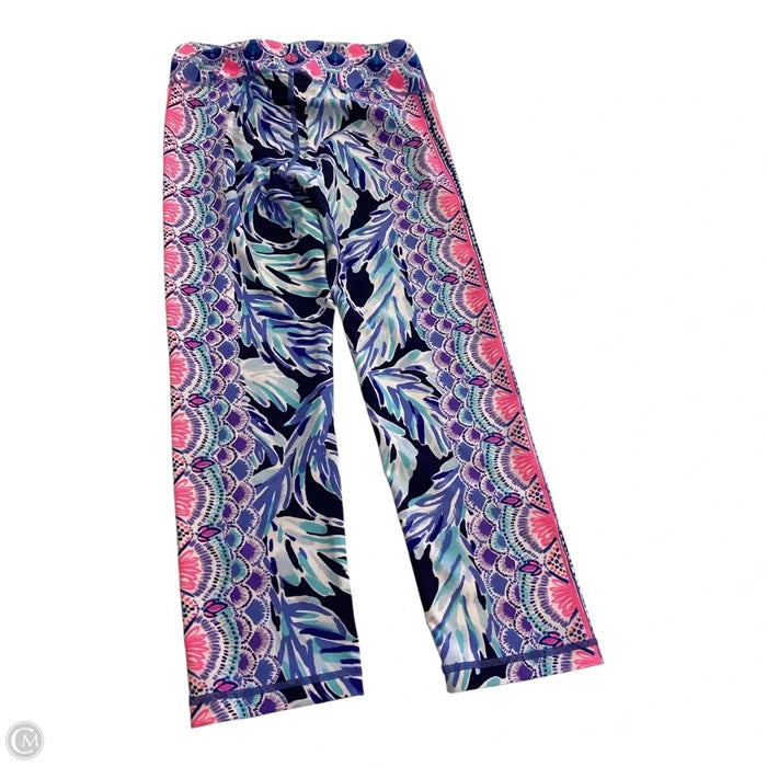 Capris Designer By Lilly Pulitzer In Pink & Purple, Size: Xs