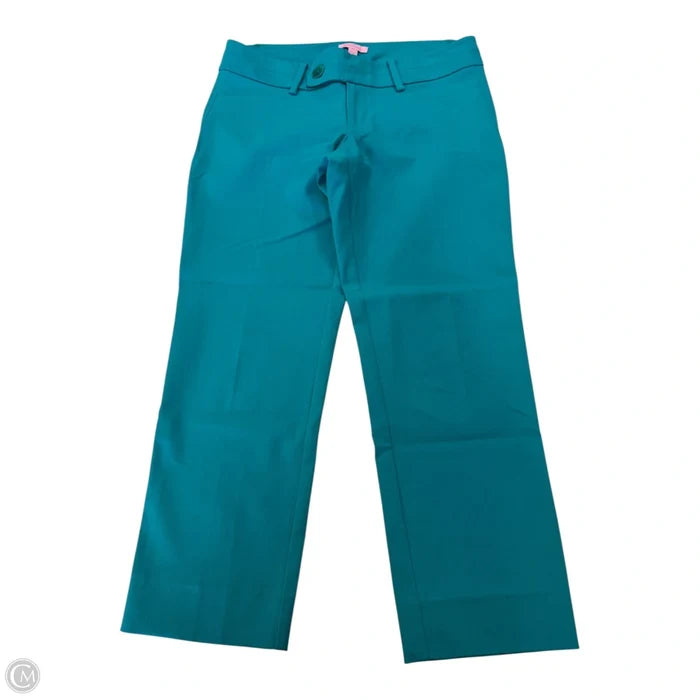 Capris Designer By Lilly Pulitzer In Teal, Size: 8