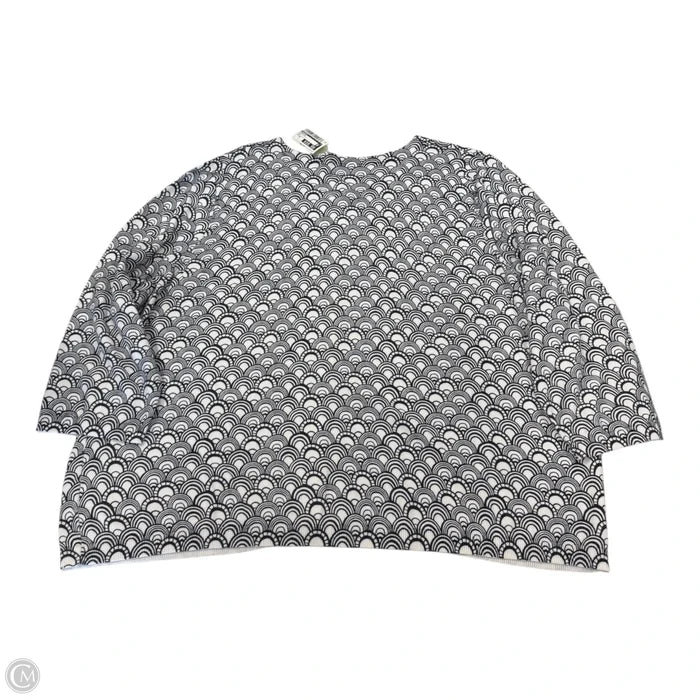 Cardigan By Talbots In Blue & White, Size: 3x