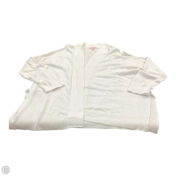 Cardigan Designer By Lilly Pulitzer In White, Size: L