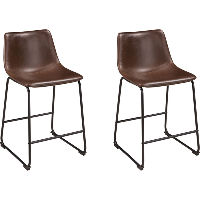 Centiar Counter Height Stool - Brown - (D372-124)