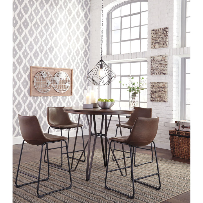 Centiar Counter Height Stool - Brown - (D372-124)