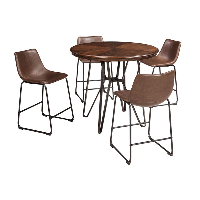 Centiar Counter Height Stool - Brown - (D372-124)