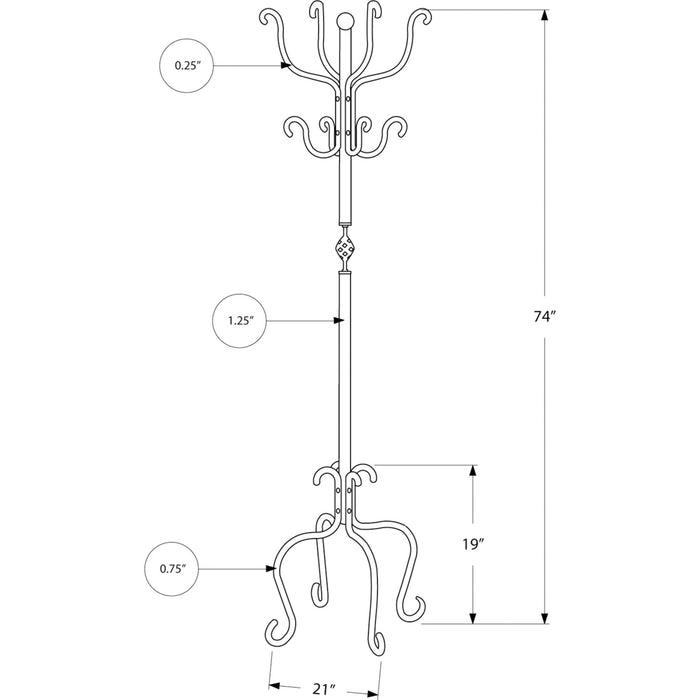 Coat Rack - Black