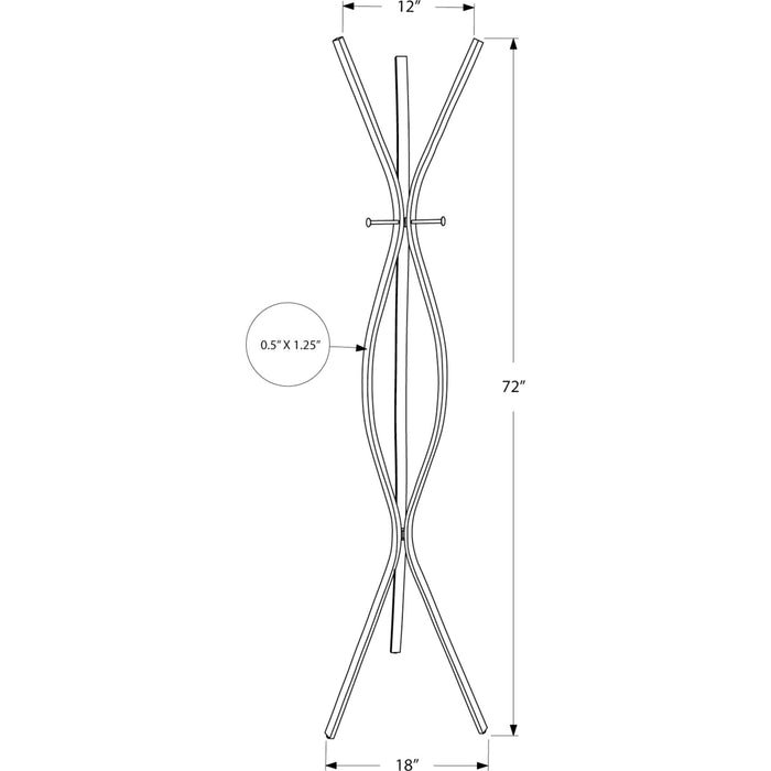 Coat Rack - Silver