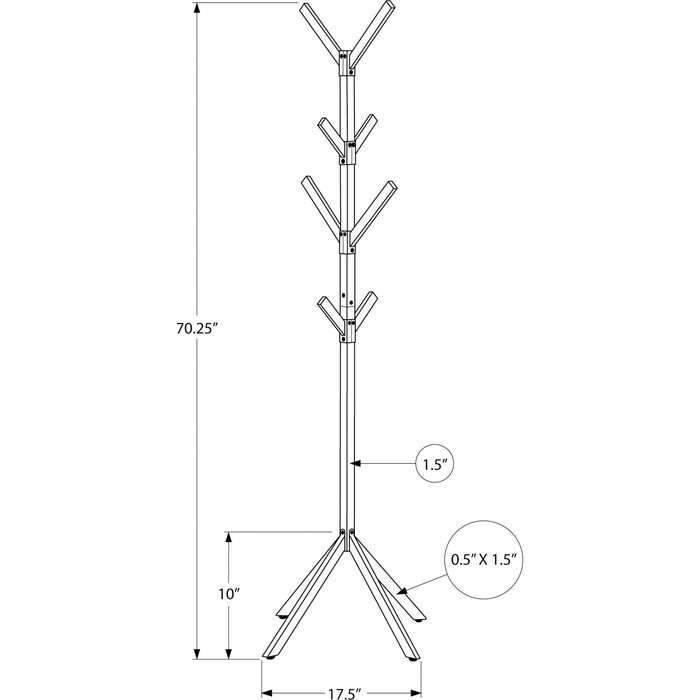 Coat Rack - Silver