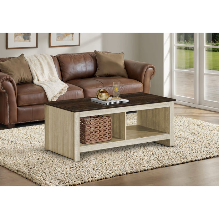 Coffee Table - Light Beige/Dark Oak