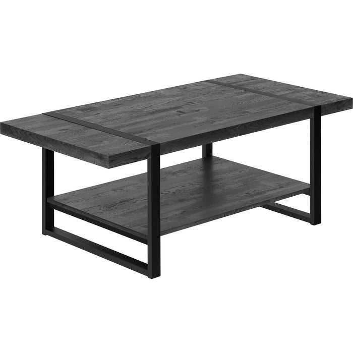 Black Reclaimed Wood-look/Black Metal