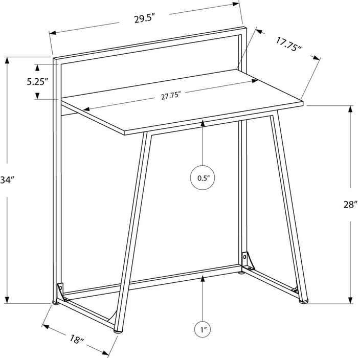 Computer Desk - 30"l - Juvenile - Metal