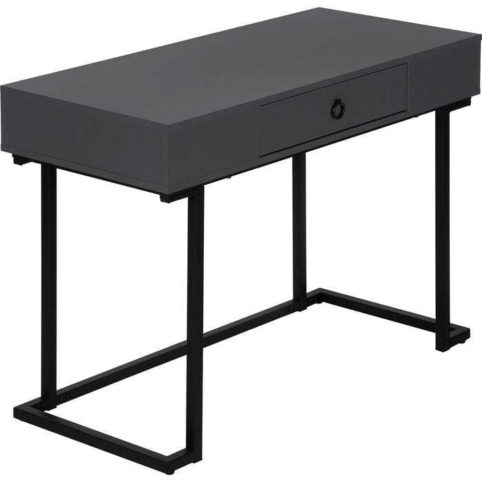 Computer Desk - 42"l - Modern - Black Metal