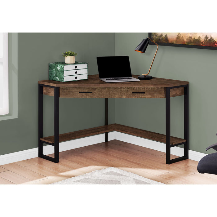 Computer Desk - 42"l - Reclaimed Wood Corner