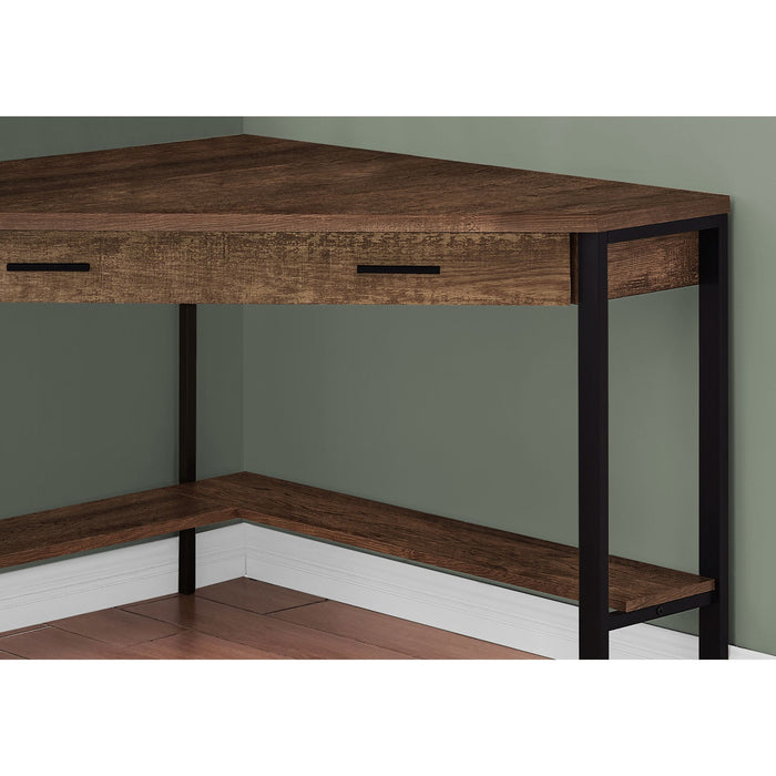 Computer Desk - 42"l - Reclaimed Wood Corner