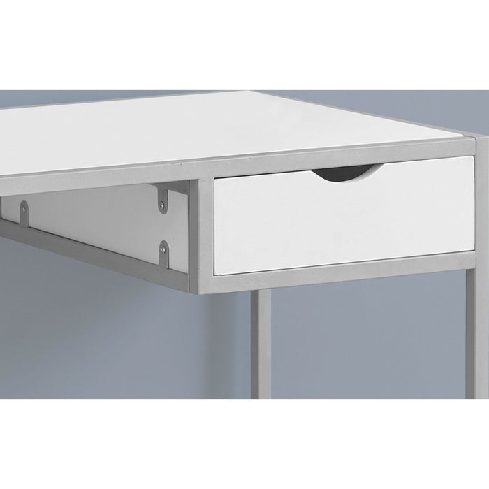 Computer Desk - 42"l - Silver Metal