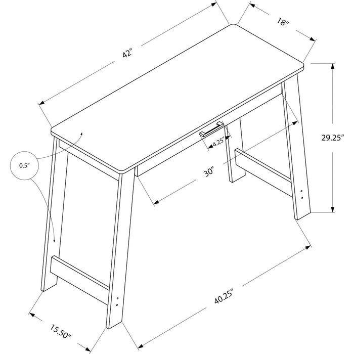 Computer Desk - 42"l - with A Storage Drawer
