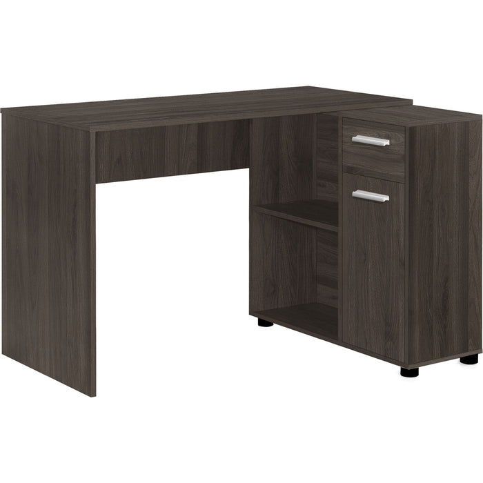 Computer Desk - 46"l - Brown - Storage Cabinet
