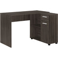 Computer Desk - 46"l - Brown - Storage Cabinet