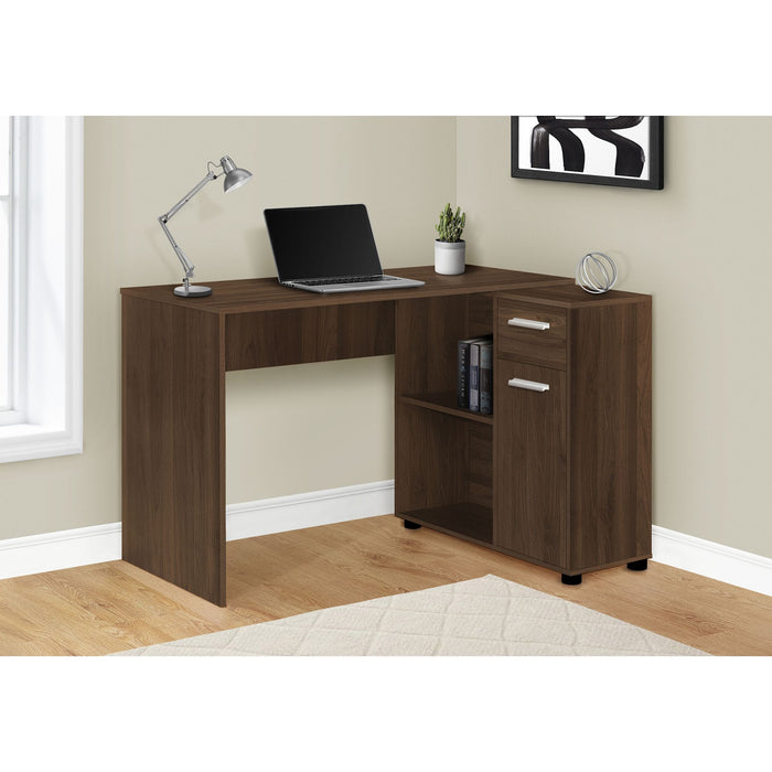 Computer Desk - 46"l - Dark - Storage Cabinet