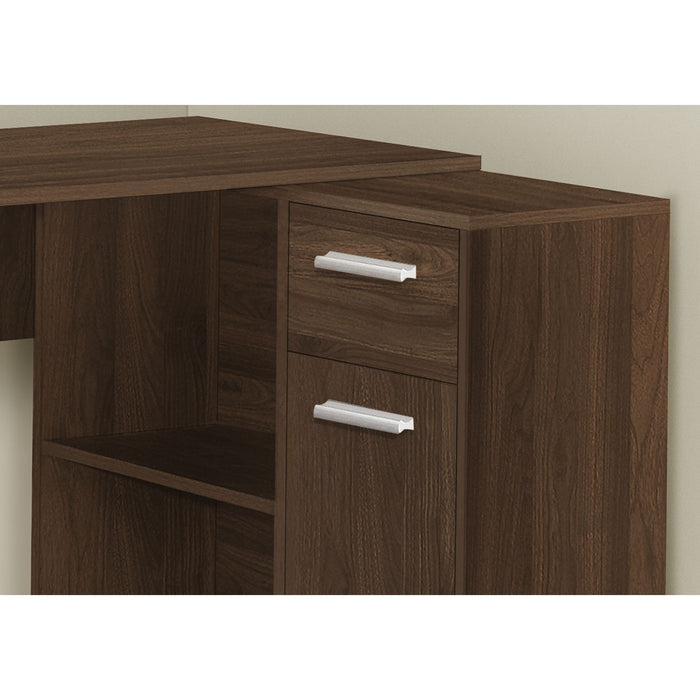 Computer Desk - 46"l - Dark - Storage Cabinet