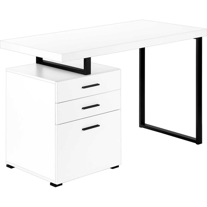 Computer Desk - 48"l - Black Metal - L/R Face