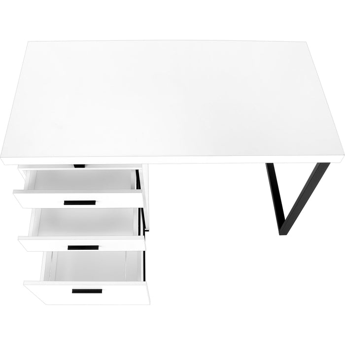 Computer Desk - 48"l - Black Metal - L/R Face