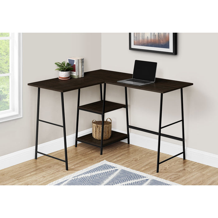 Computer Desk - 48"l - Black Metal Corner