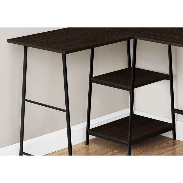 Computer Desk - 48"l - Black Metal Corner
