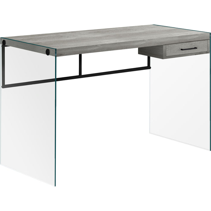 Computer Desk - 48"l - Glass Panels