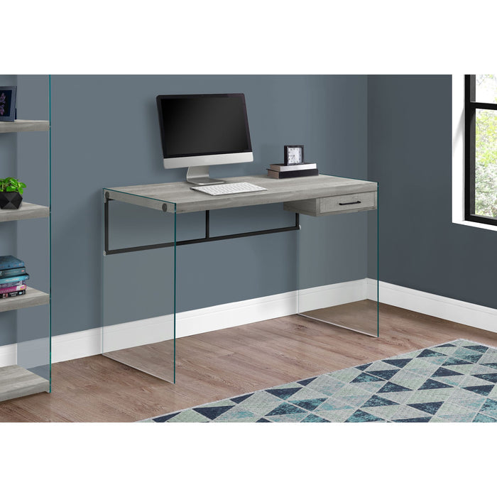 Computer Desk - 48"l - Glass Panels