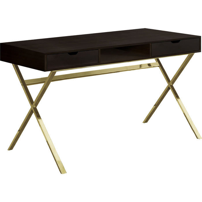 Computer Desk - 48"l - Gold Metal