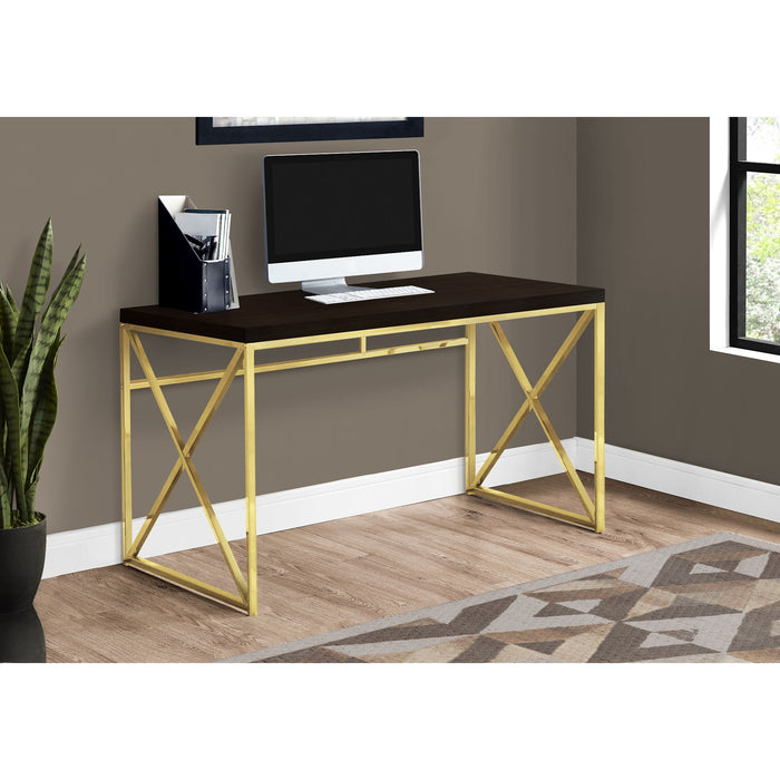 Computer Desk - 48"l - Gold Metal
