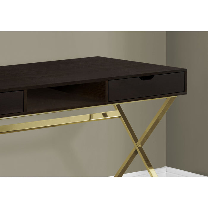 Computer Desk - 48"l - Gold Metal