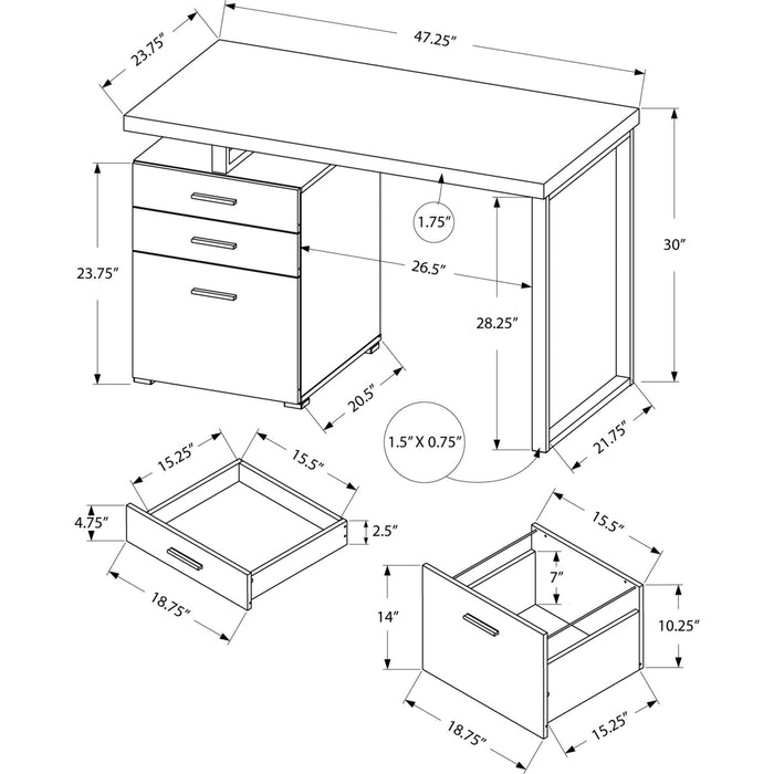 Computer Desk - 48"l - Left or Right Facing