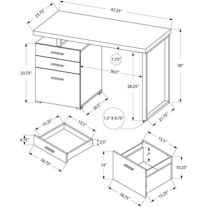Computer Desk - 48"l - Left or Right Facing