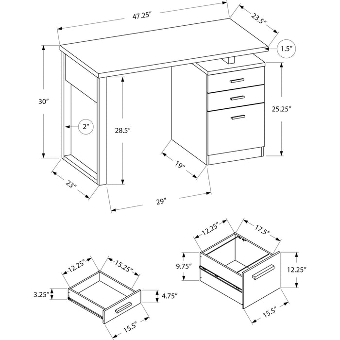 Computer Desk - 48"l - Left or Right Facing