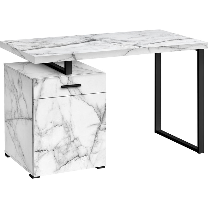 Computer Desk - 48"l - Marble Left or Right Facing