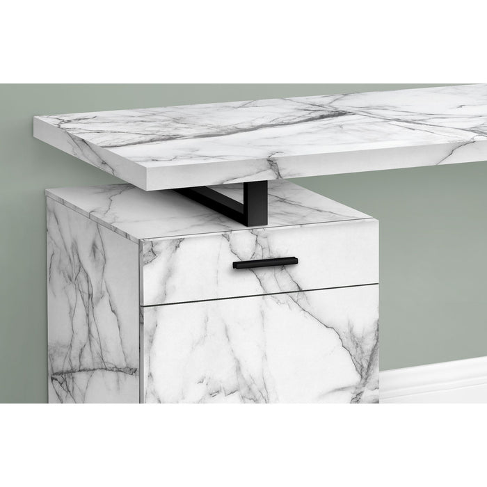 Computer Desk - 48"l - Marble Left or Right Facing