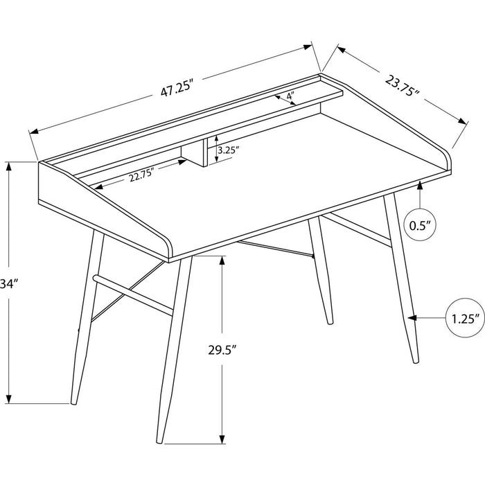 Computer Desk - 48"l - Metal