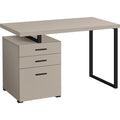 Computer Desk - 48"l - Modern - Black Metal - L/R