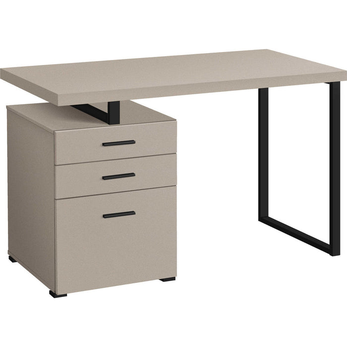 Computer Desk - 48"l - Modern - Black Metal - L/R