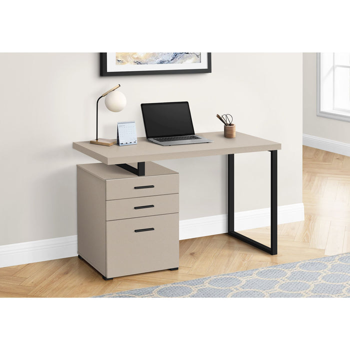 Computer Desk - 48"l - Modern - Black Metal - L/R