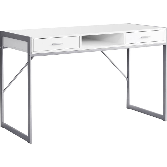 Computer Desk - 48"l - Silver Metal