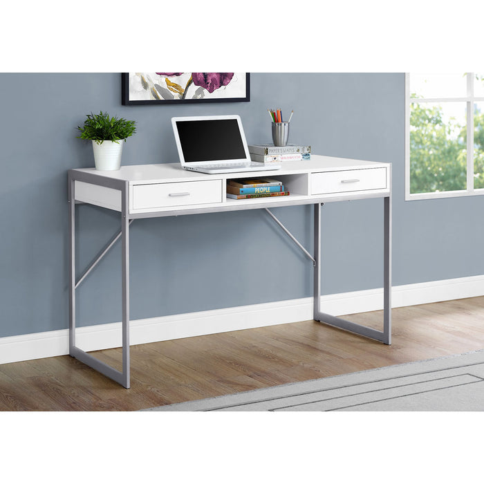 Computer Desk - 48"l - Silver Metal