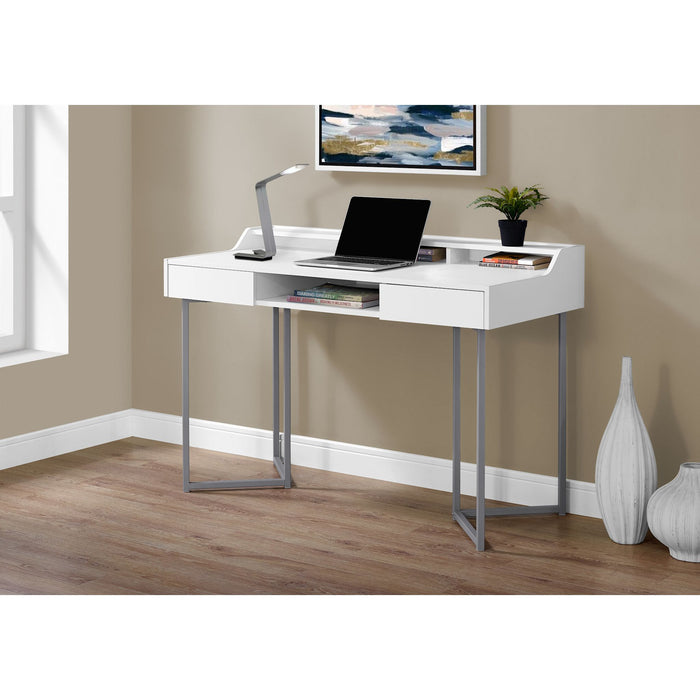Computer Desk - 48"l - Silver Metal