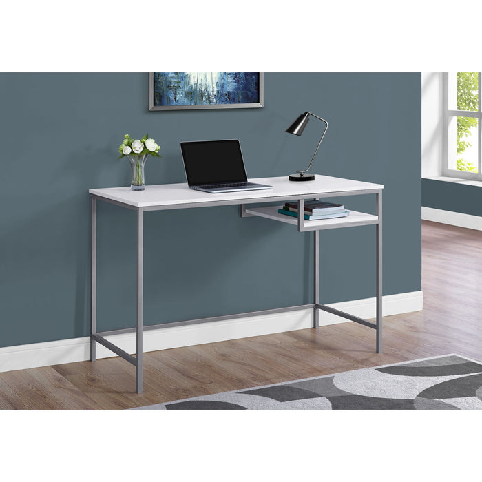 Computer Desk - 48"l - Silver Metal