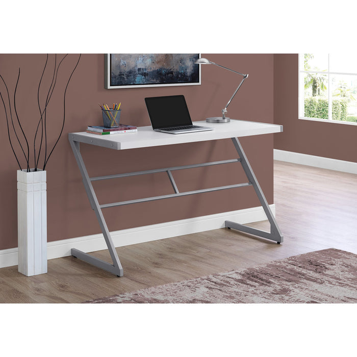 Computer Desk - 48"l - Silver Metal