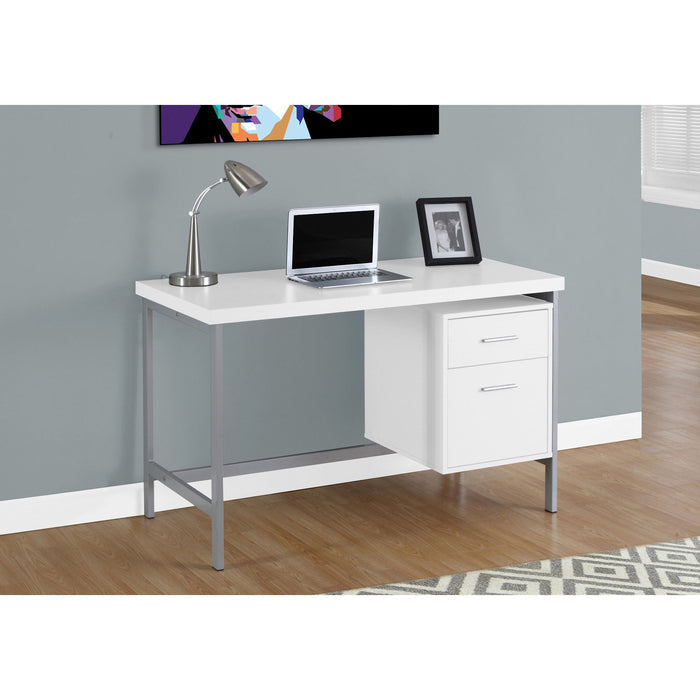 Computer Desk - 48"l - Silver Metal