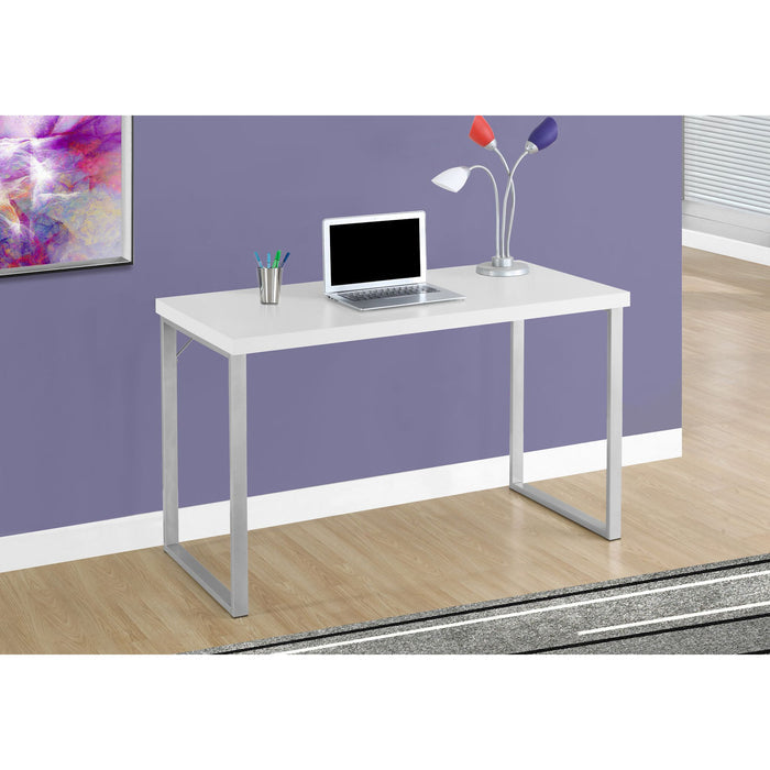 Computer Desk - 48"l - Silver Metal