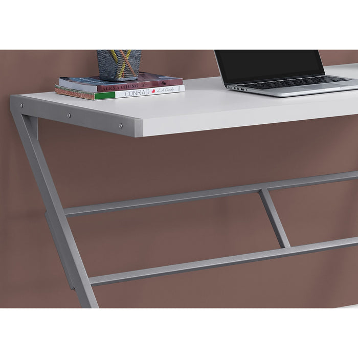 Computer Desk - 48"l - Silver Metal