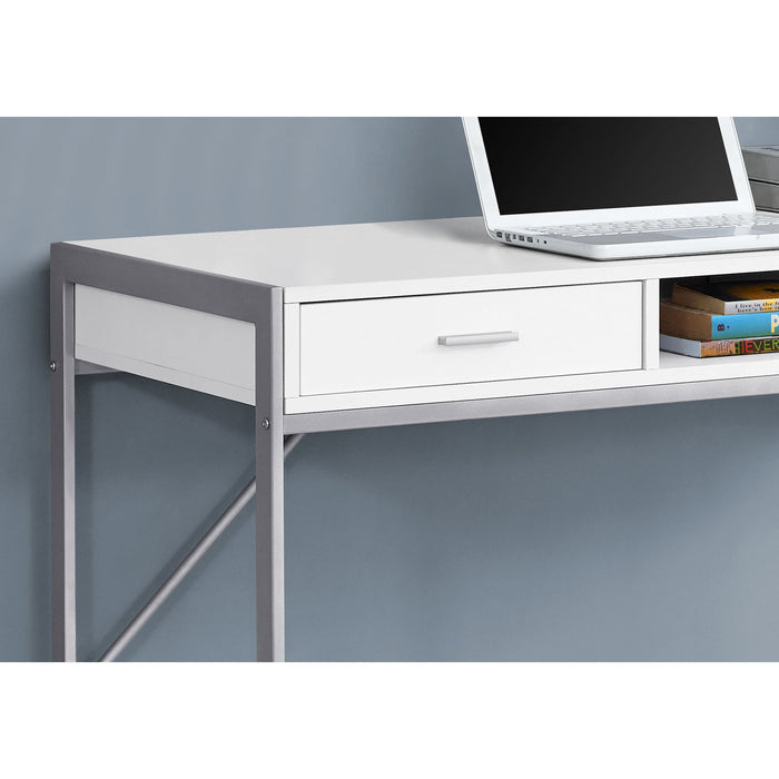 Computer Desk - 48"l - Silver Metal
